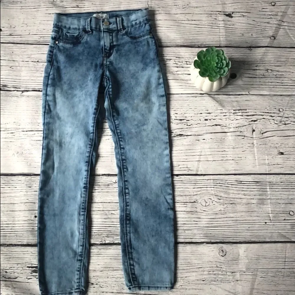 Jordache acid wash light denim jeans - 10